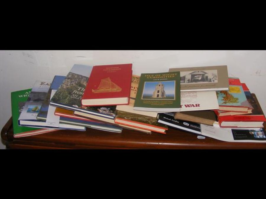 A selection of books relating to The Isle of Wight