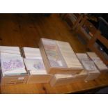 Seven boxes of collectable stamps - European and o