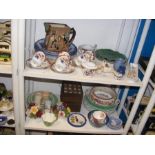 A collection of assorted ceramics, including Susie