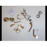 Various ladies gold earrings