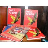 Eight collectable Annuals, including Eagle