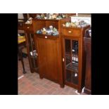 An Art Deco display cabinet - 123cm wide