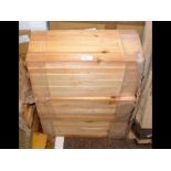 Three bundles of 30 wood turning blanks for chair or table legs