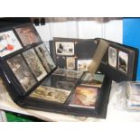 Vintage postcards and photos, loose and in albums