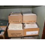 Four boxes of collectable stamps - Malaysia, Korea