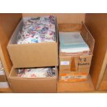 Four boxes of collectable stamps