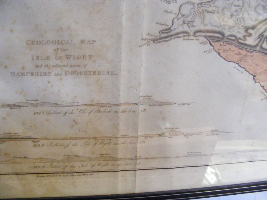 An old geological map of The Isle of Wight - Image 8 of 10