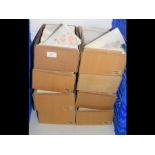 Eight trays of collectable stamps - Australia and