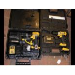 A DeWalt Impact Driver in case, together with a De