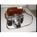 A vintage Voigtlander 'Vito B' Camera with case