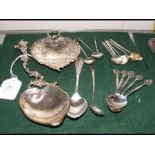 Continental silver spoon etc
