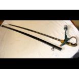 A WWII German army officers sword complete with th