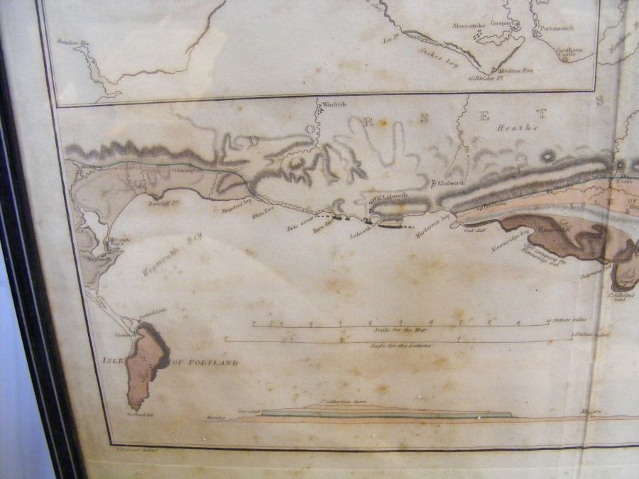 An old geological map of The Isle of Wight - Image 4 of 10