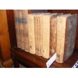 Five Naval Chronicle volumes from the early 1800's