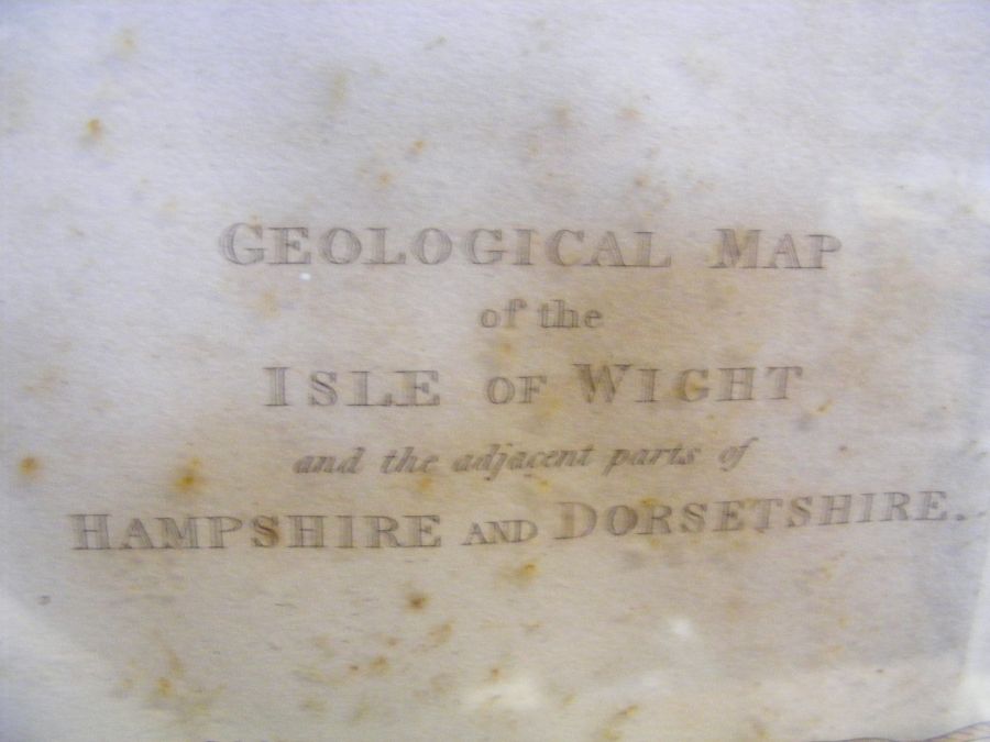 An old geological map of The Isle of Wight - Image 2 of 10