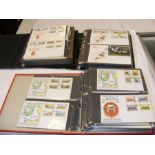 Three albums of First Day Covers