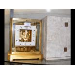 A Jaeger LeCoultre Atmos clock with original box -