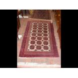 A Middle Eastern rug with geometric border - 160cm