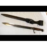 A First World War German 1898 butcher bayonet with