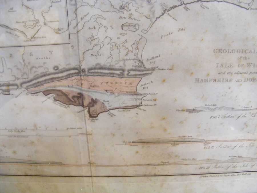 An old geological map of The Isle of Wight - Image 5 of 10
