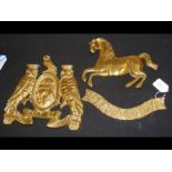 Two traction engine brass nameplates - Aveling & P