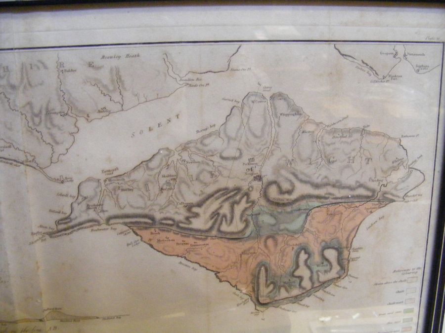 An old geological map of The Isle of Wight - Image 10 of 10