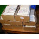Eight boxes of collectable stamps - Sweden, Poland