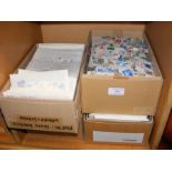 Four boxes of collectable stamps - Africa and othe