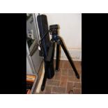 A good quality adjustable camera tripod with carry