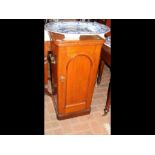 A Victorian mahogany pot cupboard - 90cms high wit