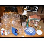 A medley of collectable ceramic and glassware, inc