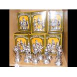 A collection of Buckingham Pewter hand crafted sol