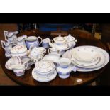 A selection of Victorian china including graduated