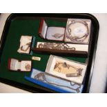 Silver jewellery including necklaces, brooch etc