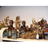 A medley of Native Indian and Inuit figures