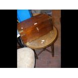 A Middle Eastern brass occasional table in the for