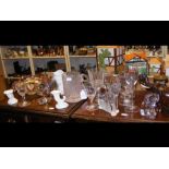 A medley of glassware and other collectables, incl