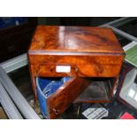 A Victorian walnut jewellery box