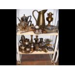 A quantity of silver plate and other metal ware -