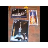 A medley of Airfix and Revell model kits of spacec