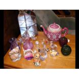 Various collectable glassware, Swarovski bear