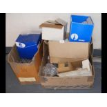 Various boxes of new fishing hooks