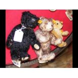 Three small collectable Steiff teddy bears - the l