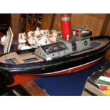 A model tug boat