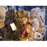 Four collectable teddy bears by various makers, in