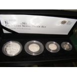 The Britannia four coin silver proof set