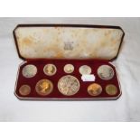 A commemorative 1953 Royal Mint coin collection