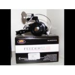 A Feeder rear drag 40 fixed spool reel (boxed)