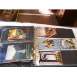 A postcard album containing 50 French Art Deco sty
