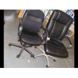 Two office chairs